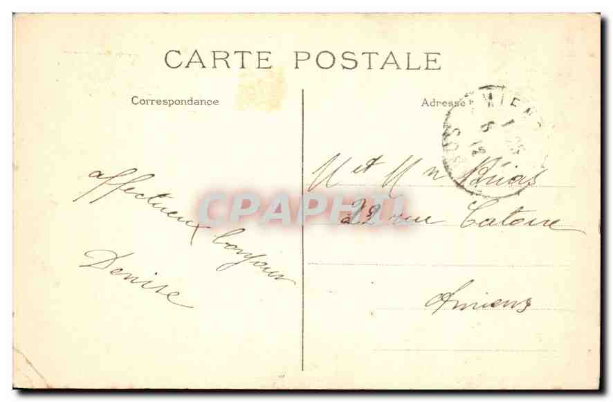 CPA Paris le Pantheon le Monument de la Convention par Sicard  — Rückseite