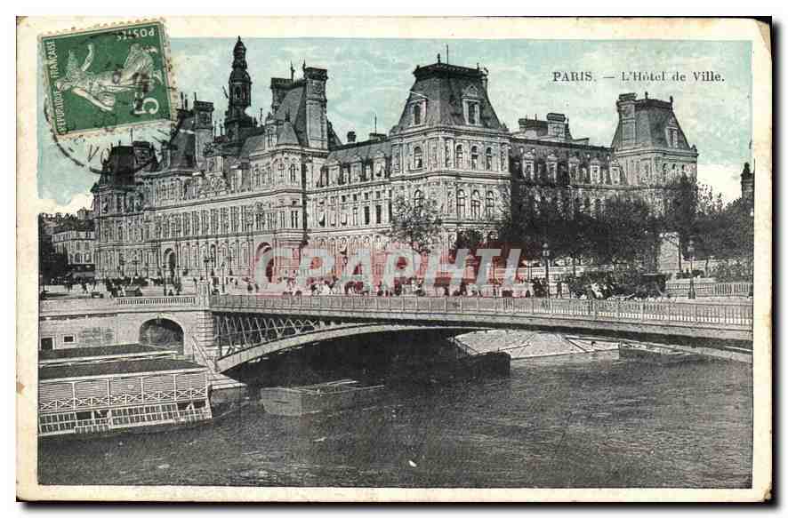 CPA Paris l'hotel de Ville 