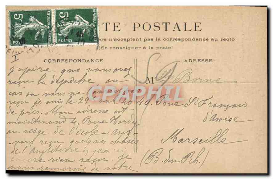 CPA Paris Colonne Vendome  — Rückseite