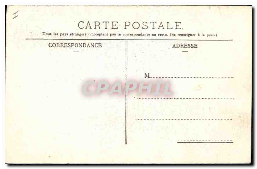 CPA Paris Entree du Louvre Cote du Pont des Arts  — Rückseite