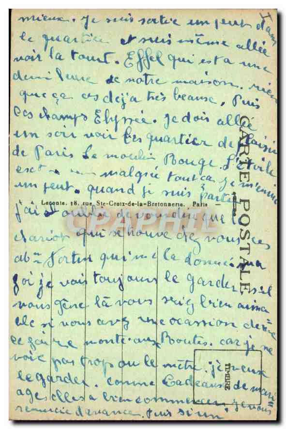 CPA Paris Notre Dame la facade edifiee dans le premier quart du XII siecle achevee vers 1240  — Verso