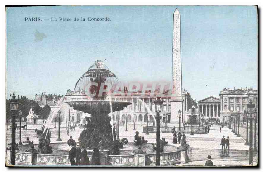 CPA Paris la Place de la Concorde 