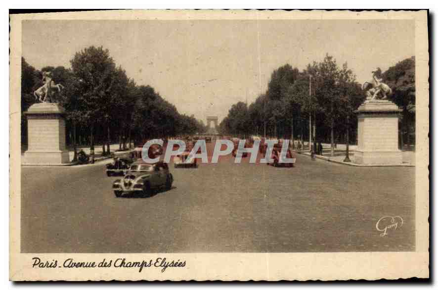CPA Paris Avenue des Champs Elysees 