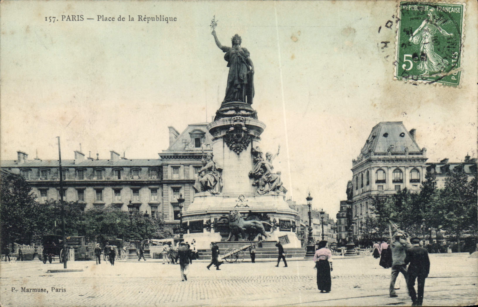 CPA Paris Place de la Republique 