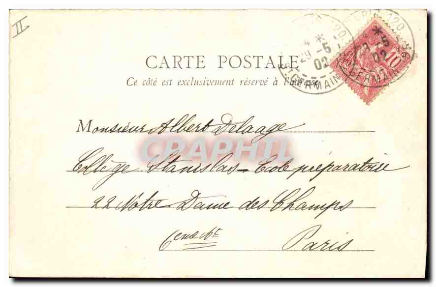 CPA Paris Palais de Justice  — Rückseite