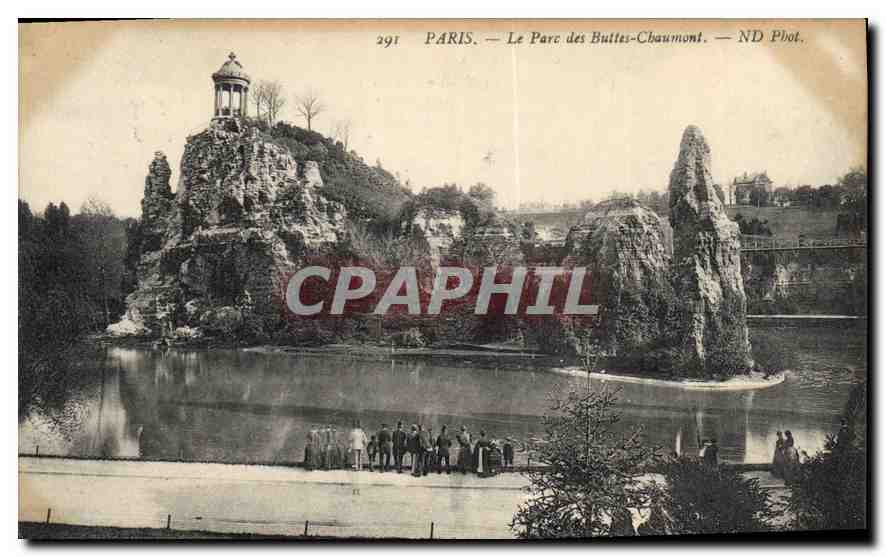 CPA Paris le Parc des Buttes Chaumont 