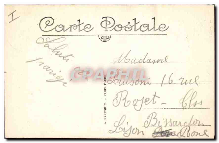 CPA Paris Notre Dame la Place et la Seine  — Verso