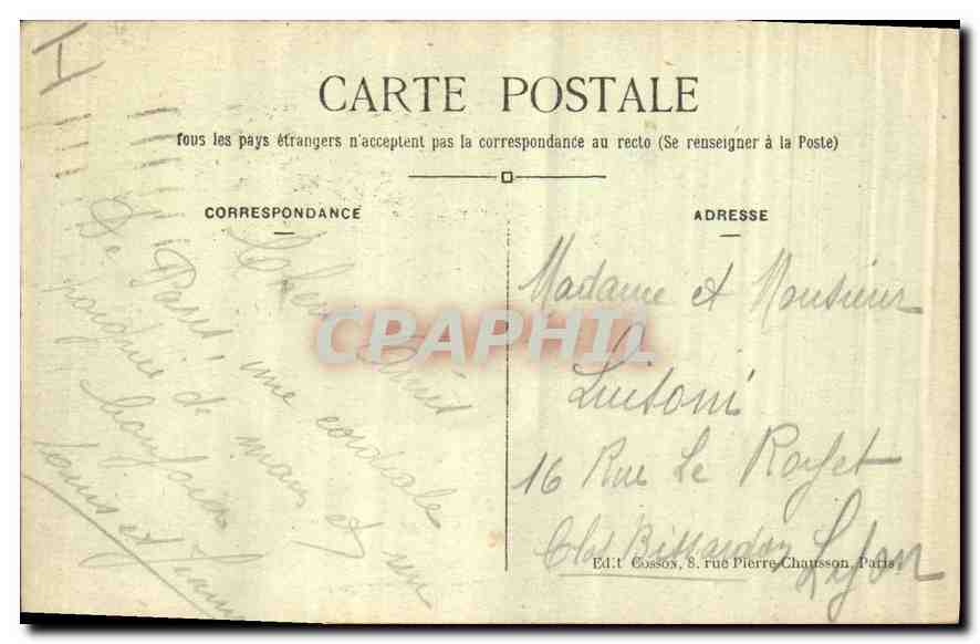 CPA Paris Le Louvre et la Place du Carrousel  — Rückseite