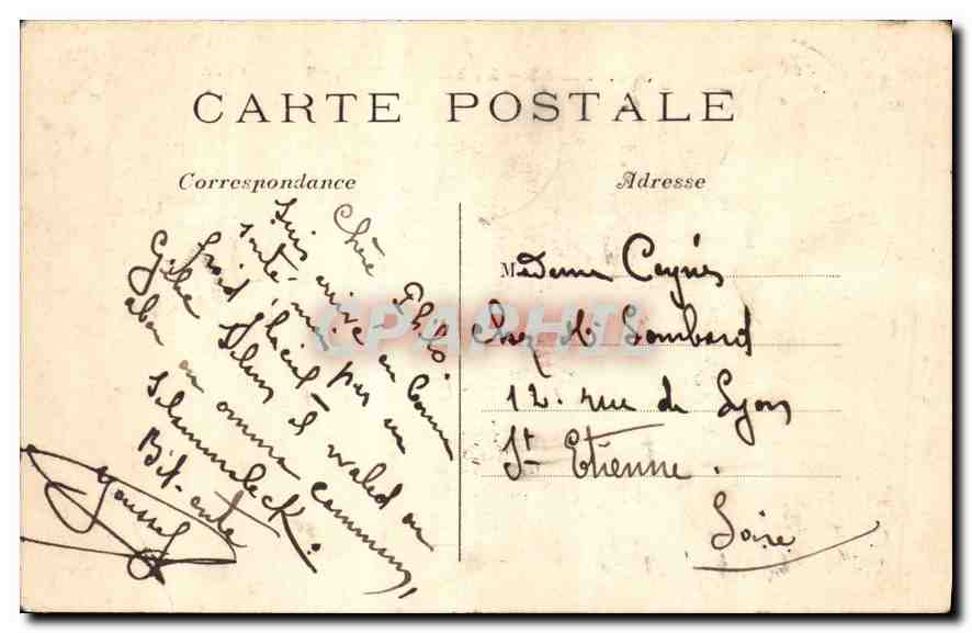 CPA Paris Le Viaduc d'Auteuil Train Bateau — Rückseite