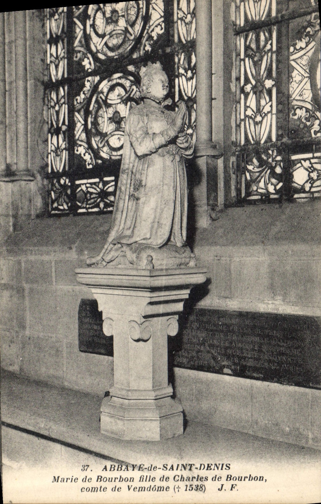 CPA Abbaye de Saint Denis Marie de Bourbon fille de Charles de Bourbon comte de Vendome 