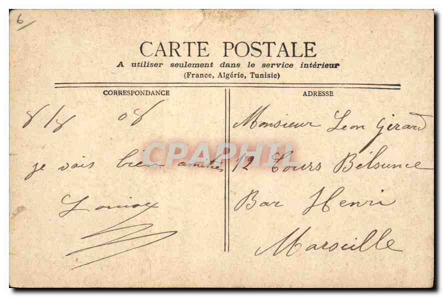 CPA Paris Eglise St Vincent de Paul  — Verso