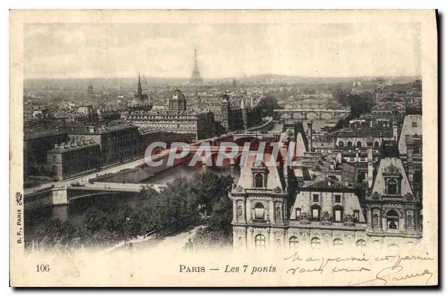 CPA Paris Les 7 ponts 