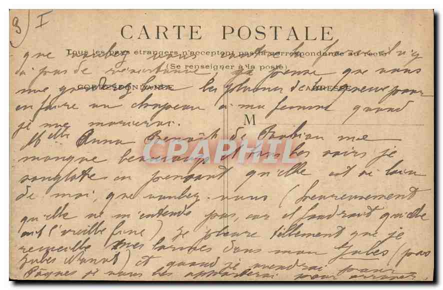 CPA Paris Boulevard de la Madeleine  — Verso