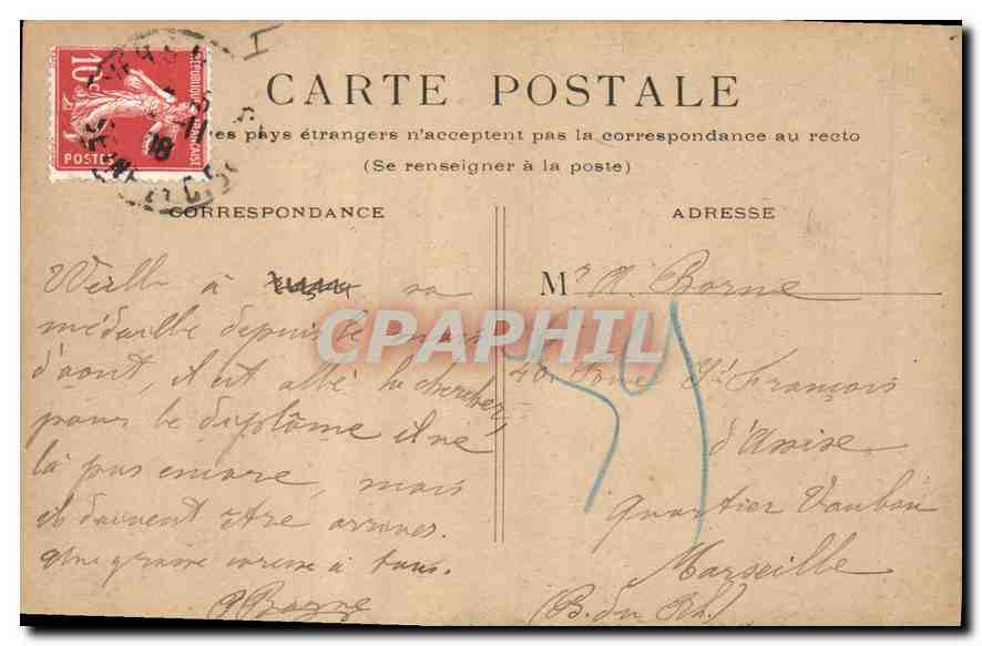 CPA Paris Palais du Luxembourg  — Rückseite