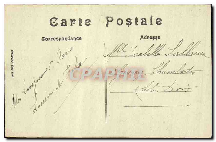 CPA Paris Le Bois de Boulogne Bagatelle La Roseraie  — Rückseite
