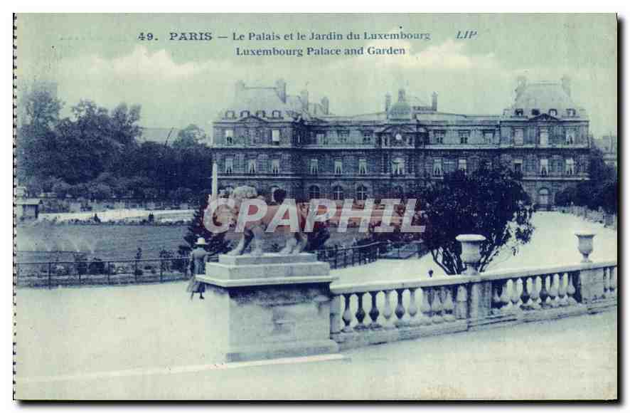 CPA Paris Le Palais et le Jardin du Luxembourg 