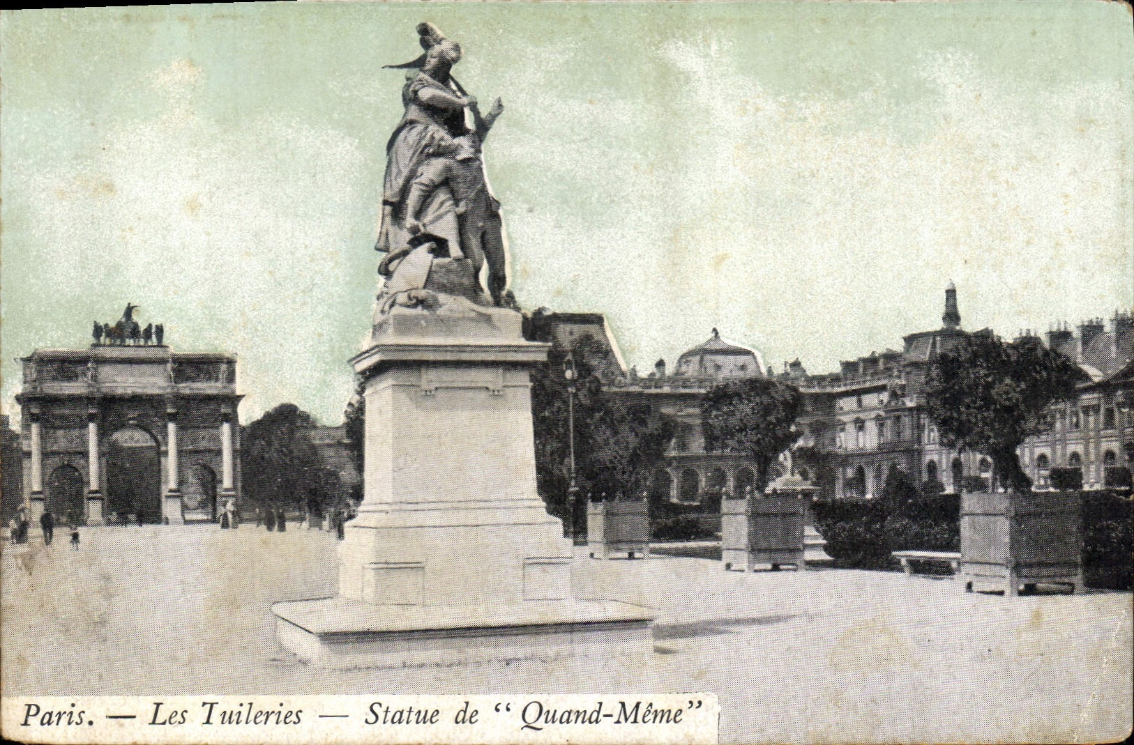 CPA Paris Les Tuileries Statue de Quand Meme 