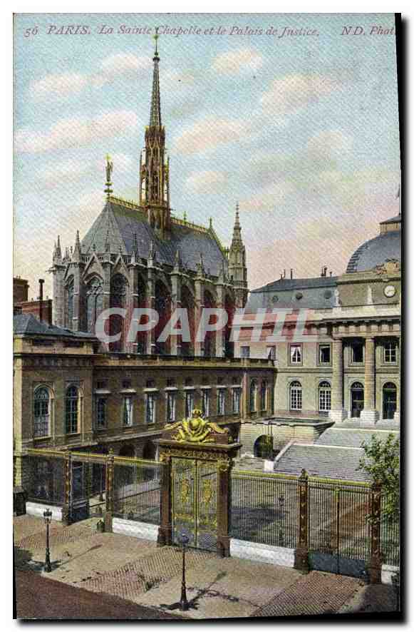 CPA Paris La Sainte Chapelle et le Palais de Justice 