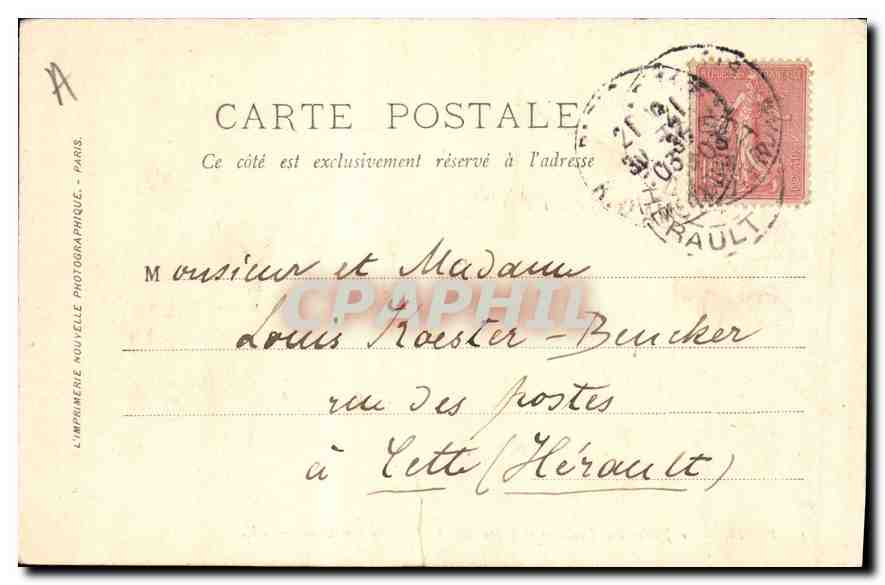 CPA Paris Le Jardin de Tuileries et l'Arc de Triomphe du Carrousel  — Rückseite