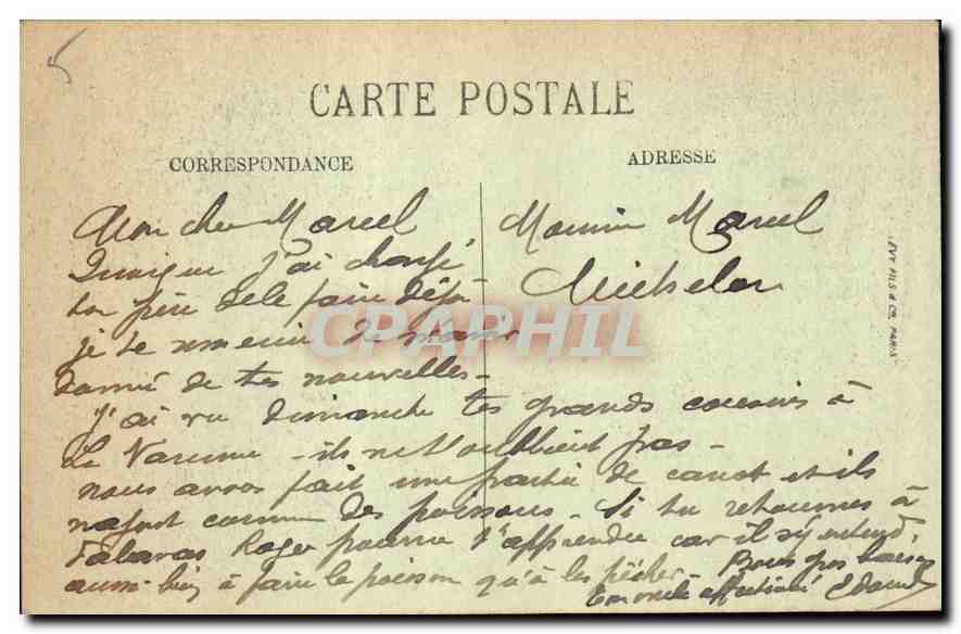 CPA Paris Ier Vue generale du Louvre  — Rückseite