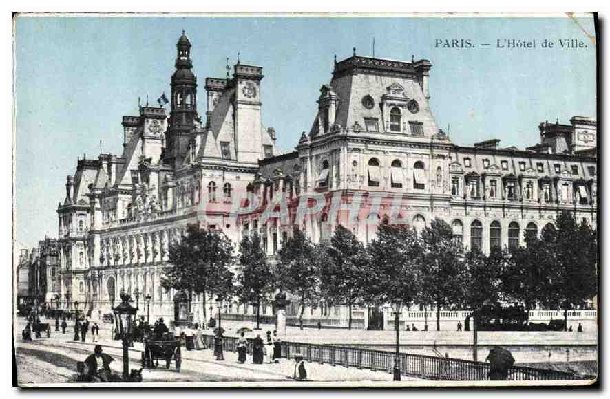 CPA Paris L'Hotel de Ville