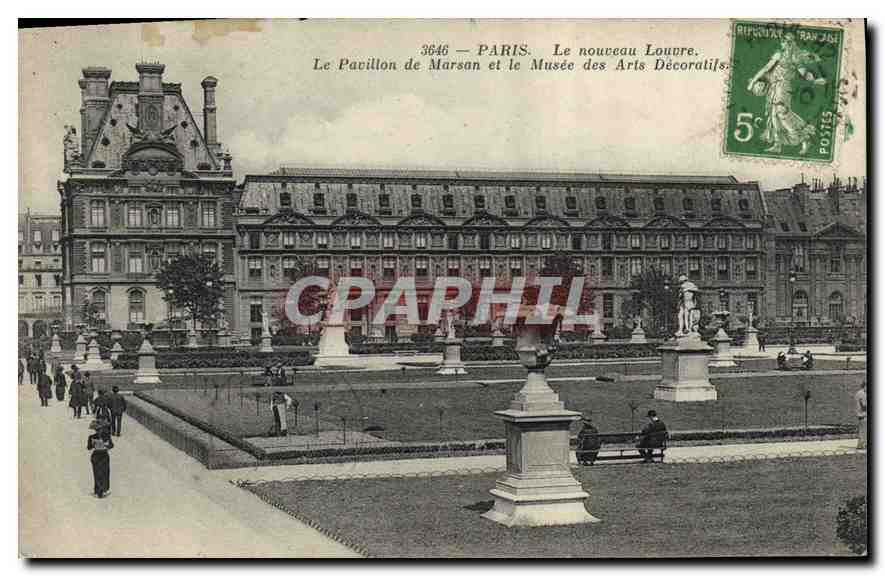 CPA Paris Le nouveau Louvre Le Pavillon de Mardan et lke Musee des Arts Decoratifs 