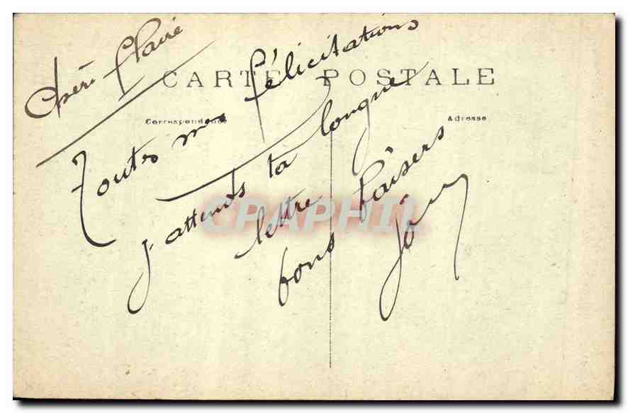 CPA Paris Le Square et l'Eglise de la Trinite  — Verso