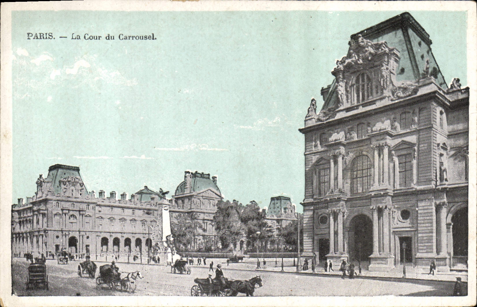 CPA Paris La Cour du Carrousel 