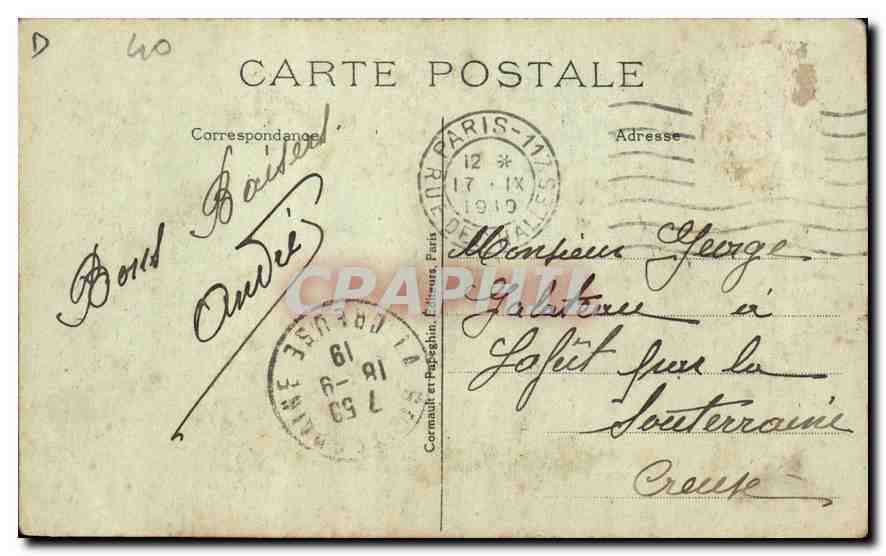 Les GRANDS MAGASINS du LOUVRE — Souvenir des Fêtes de la Victoire — décorations pour la Paix — Reverso