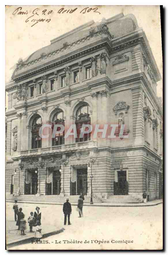CPA Paris Le Theatre de l'Opera Comique 