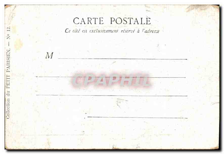 CPA Paris Le Grand Palais  — Verso