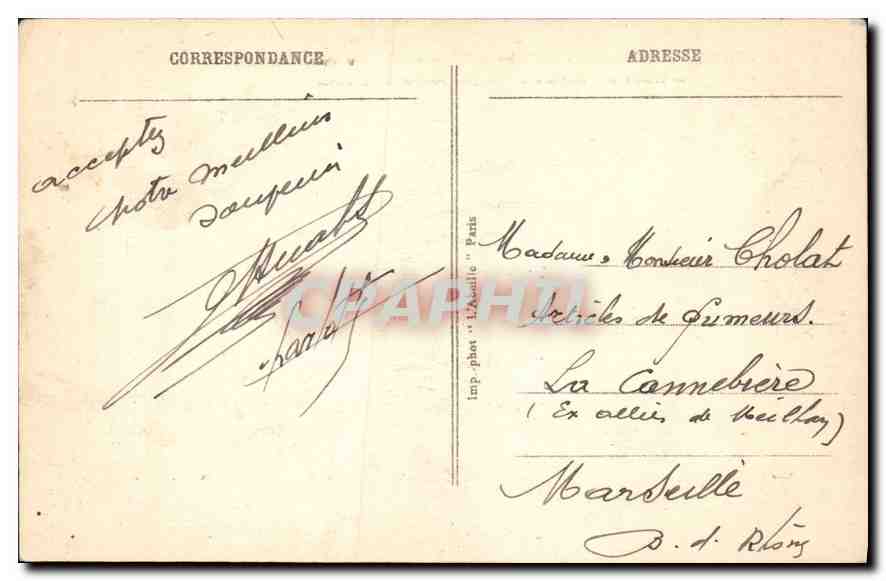 CPA Paris Le Jardin des Tuileries et l'Arc de Triomphe du Carrousel  — Rückseite