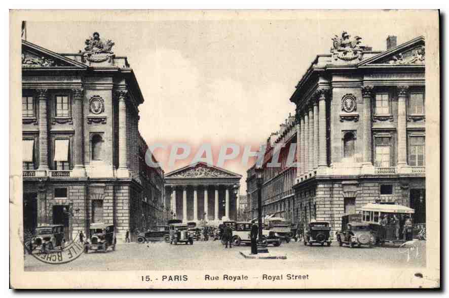 CPA Paris Rue Royale 