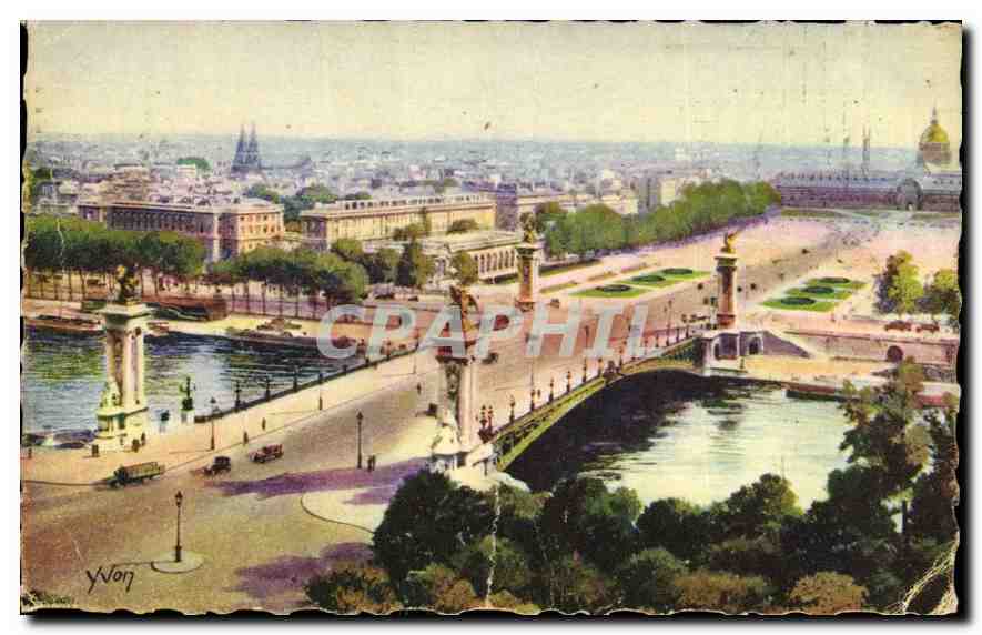 CPA Paris en flanant Le Pont Alexandre III et l'Esplanade des Invalides 