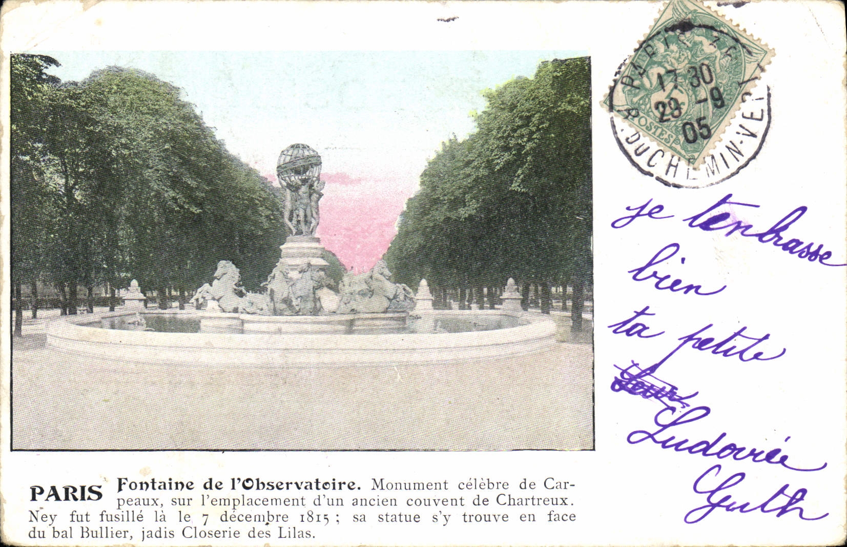 CPA Paris Fontaine de l'Observatoire 