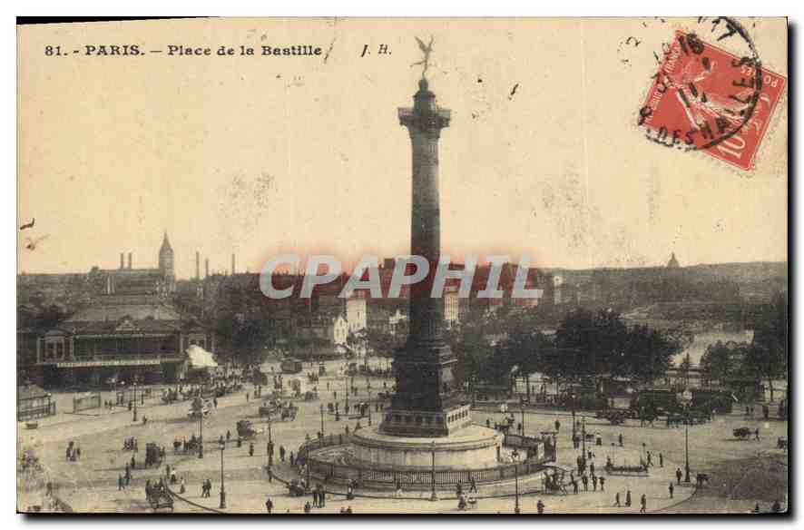 CPA Paris Place de la Bastille 
