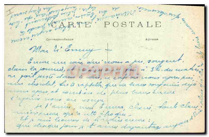 CPA Paris Vue generale de l'Hotel de Ville et de la Rue de Pivoli  — Verso