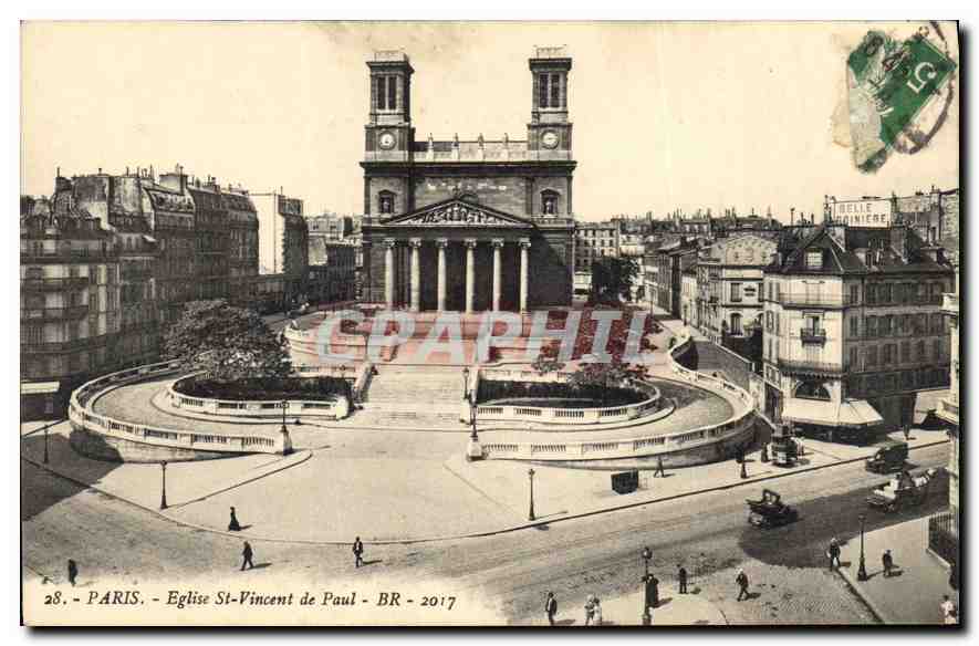 CPA Paris Eglise St Vincent de Paul 