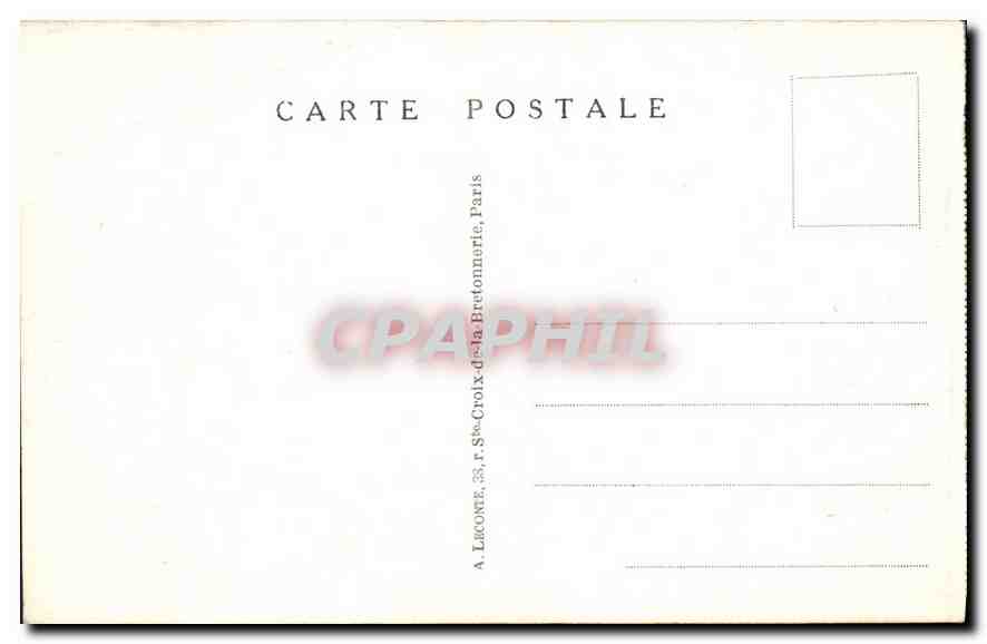 CPA Paris Place de la Concorde  — Rückseite