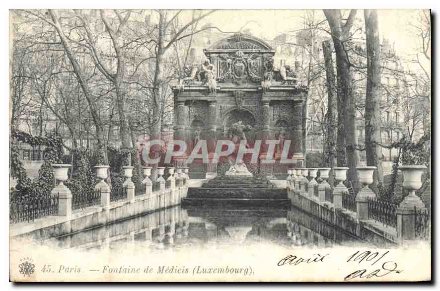 CPA Paris Fontaine de Medicis Luxembourg 