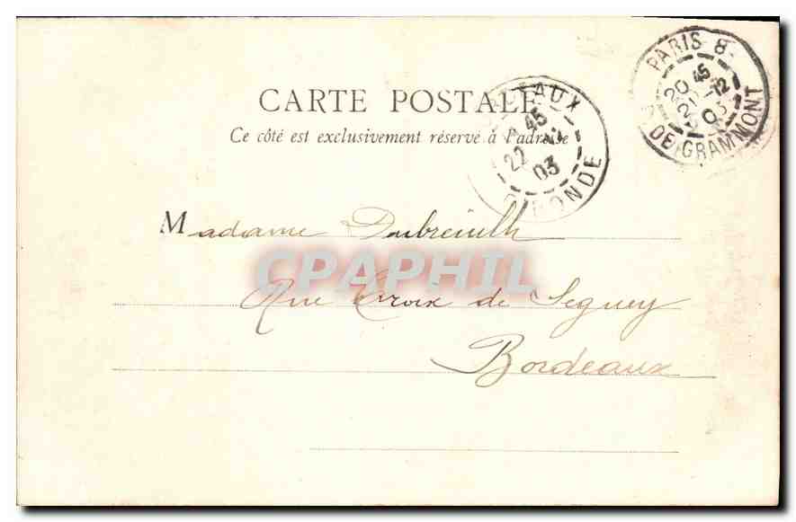 CPA Paris Eglise Saint Germain l'Auxerrois  — Verso