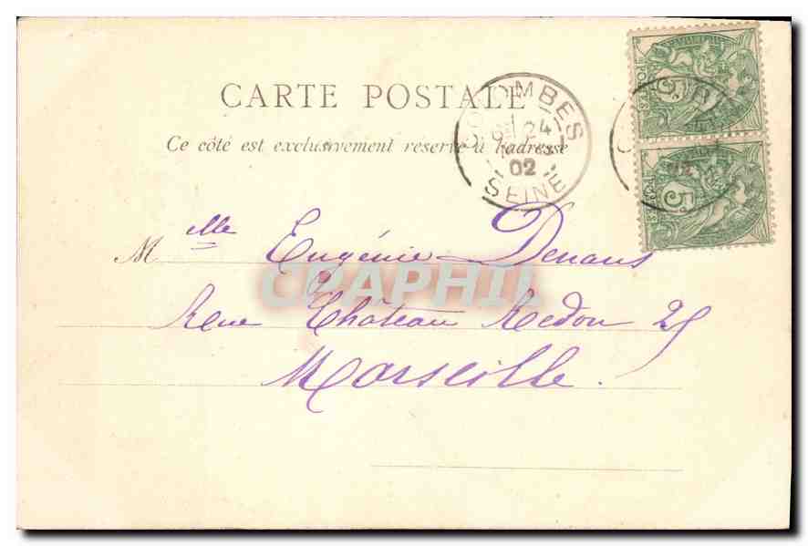 CPA Paris la Trinite  — Rückseite