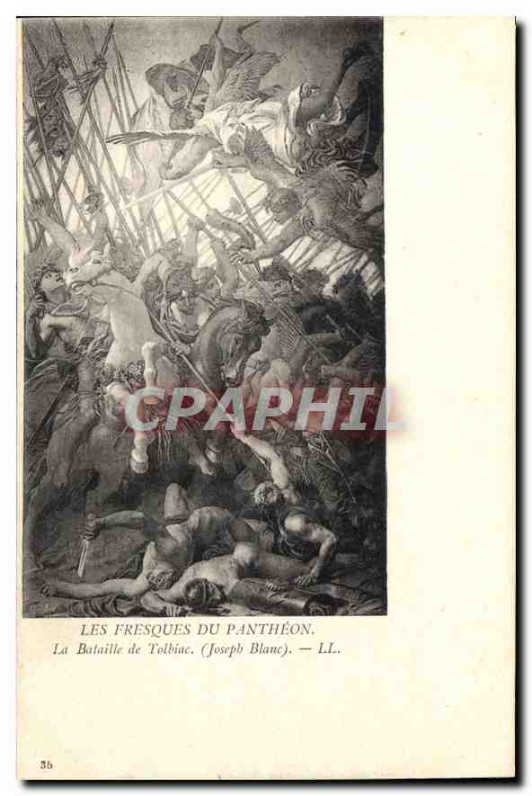 CPA Les Fresques du Pantheon la Bataille de Talbiac Joseph Blanc 