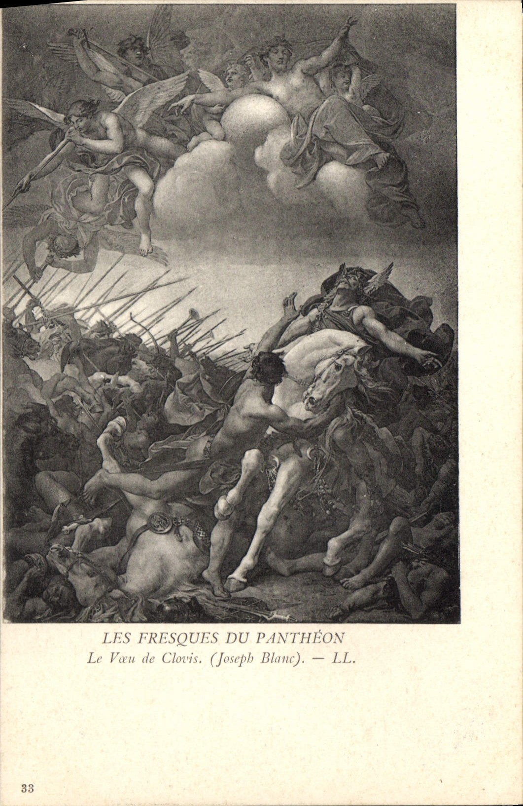 CPA Les Fresques du Pantheon le Voeu de Clovis Joseph Blanc 