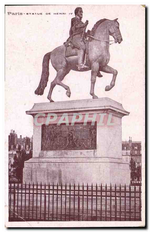 CPA Paris statue de Henri IV 