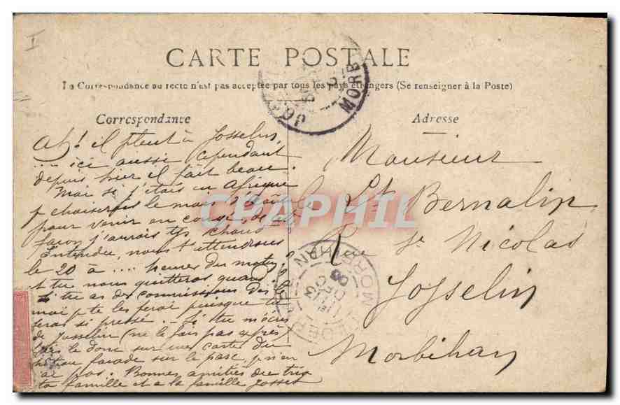 CPA Paris Avenue des Champs Elysees  — Rückseite