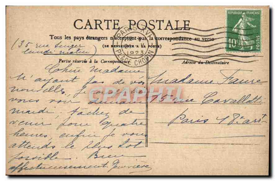 CPA Collection Petit Journal Paris L'Arc de Triomphe du Carrousel  — Rückseite