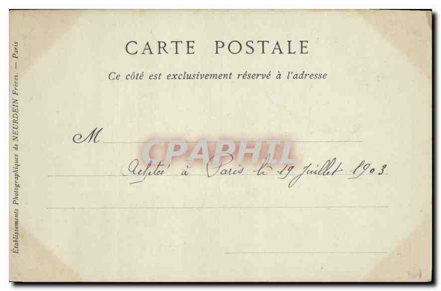 CPA Paris La Place Vendome  — Rückseite