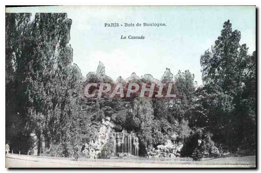 CPA Paris Bois de Boulogne La Cascade 
