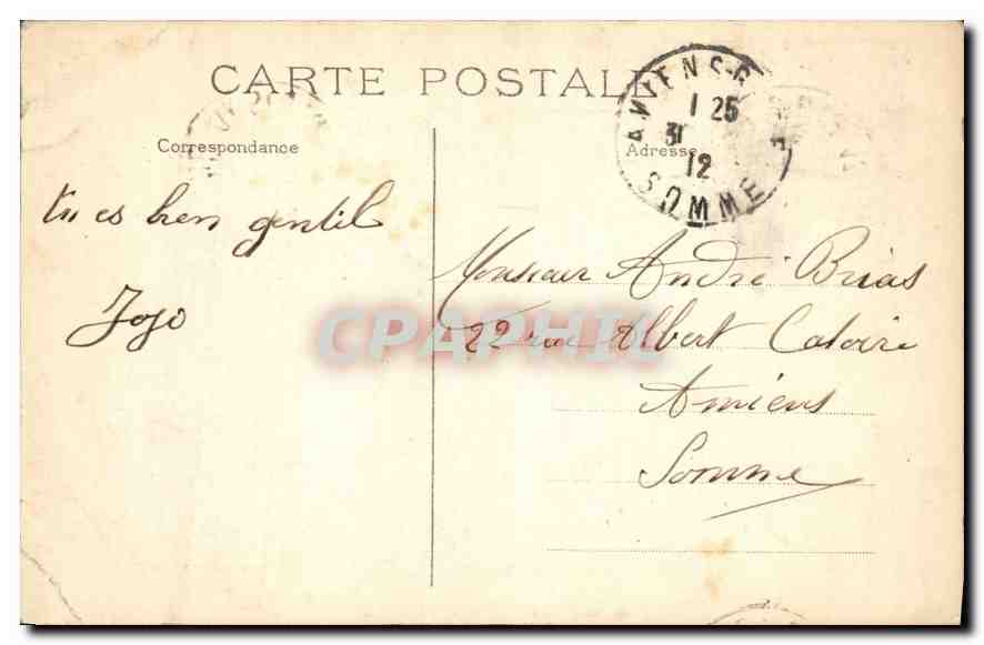 CPA Paris Buttes Chaumont Entre les Roches  — Rückseite